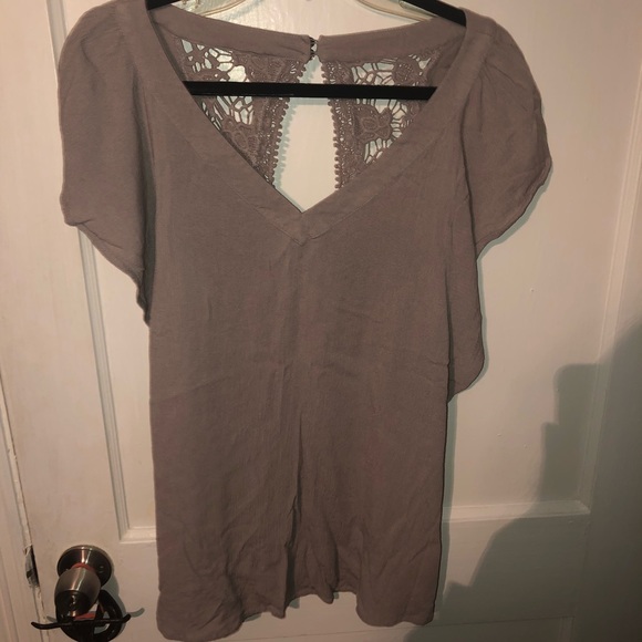 Torrid women’s lace top size 0X brown - Picture 4 of 7